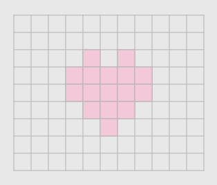 A Pink Heart in the Game of Life