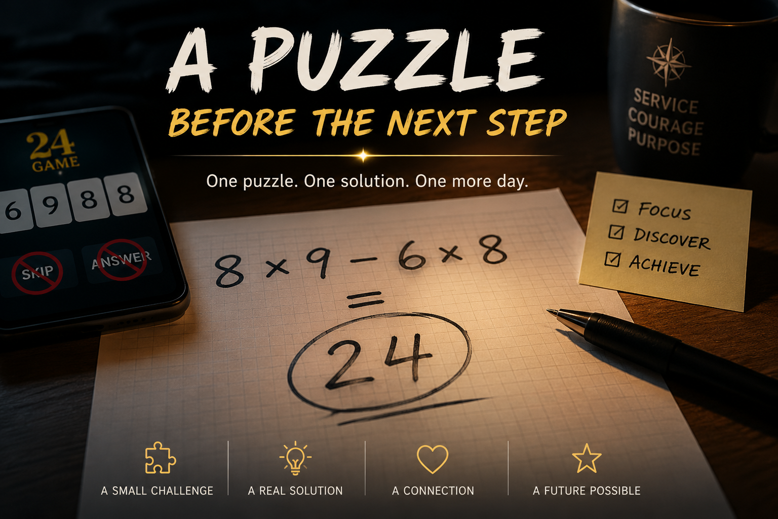 A Puzzle Before the Next Step
