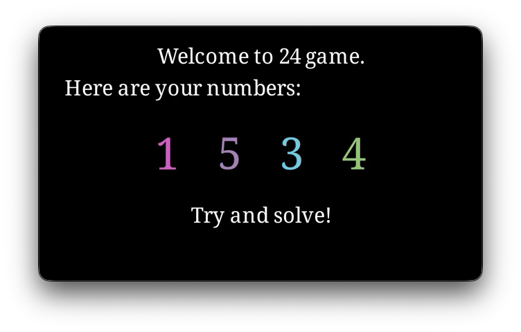 Nicole Brings the 24 Game to Life with Code and Animation