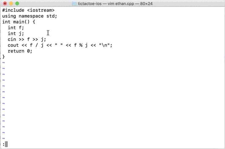 Ethan’s Variables: f and j