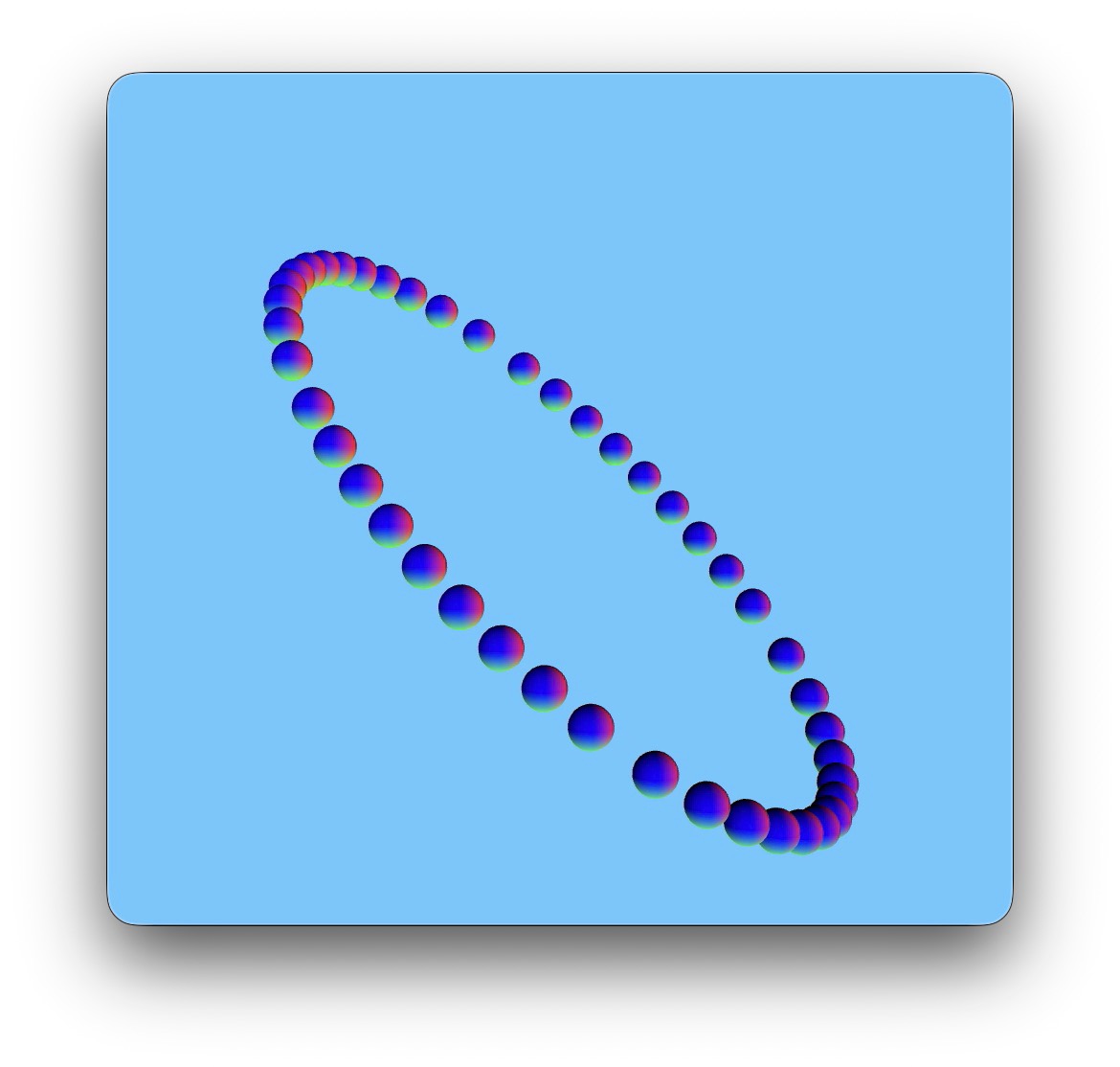 Ethan is learning ellipse at school