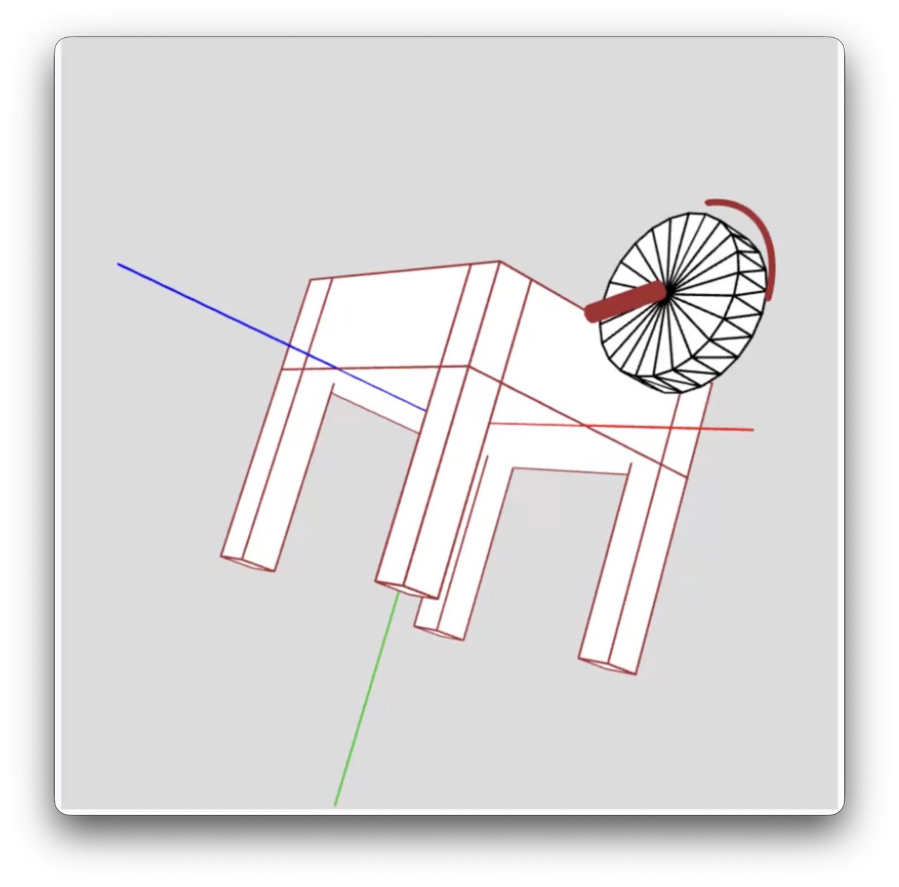 Enning mounted arc rope segment